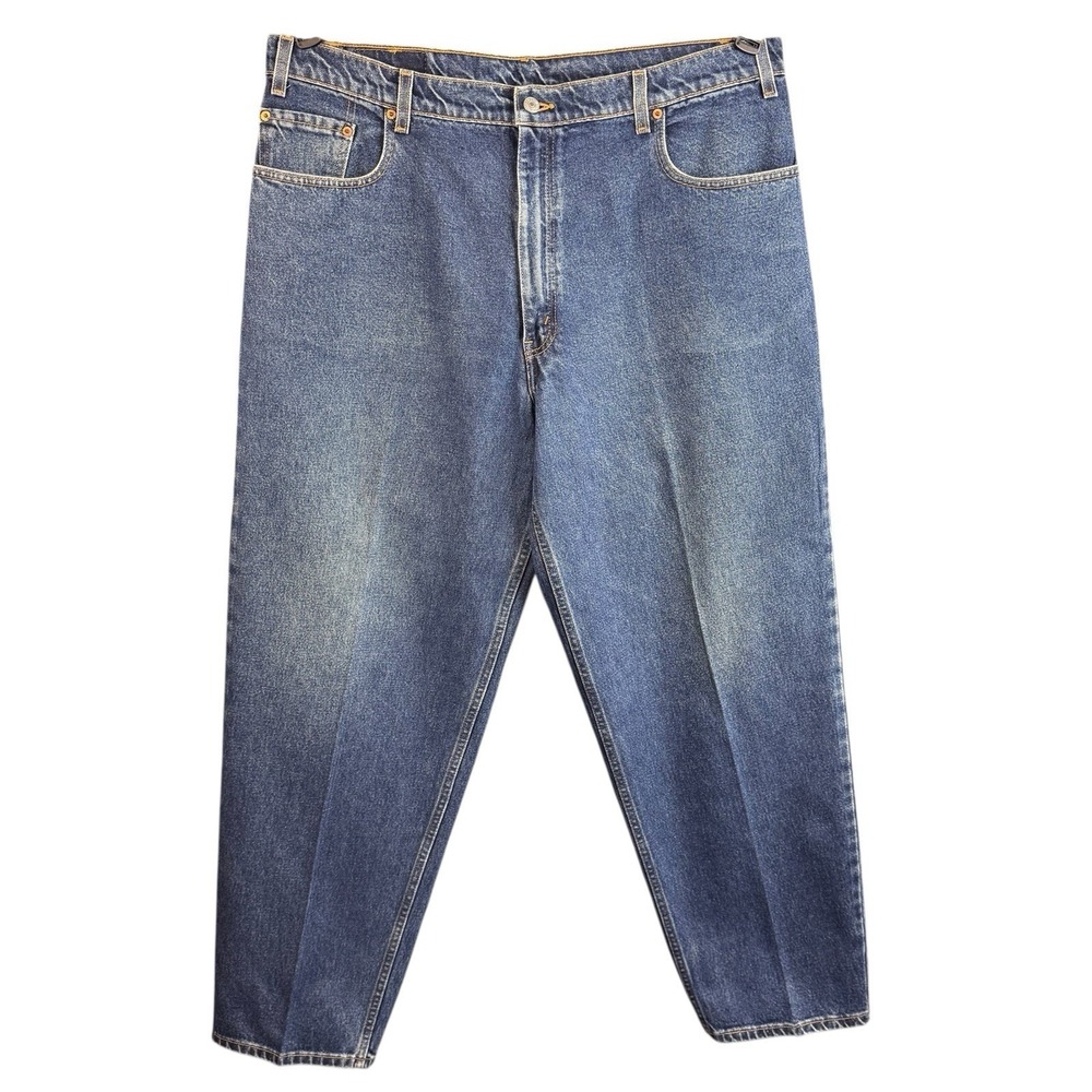 Levi's 570 Baggy Fit Jeans W40 L32 100% Cotton Men's Blue Denim